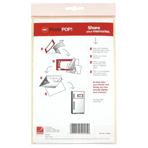 GBC PhotoPop SelfSeal Framed Pouches - Birthday - 3pk