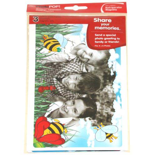 GBC PhotoPop SelfSeal Framed Pouches - Springtime Bees - 3pk
