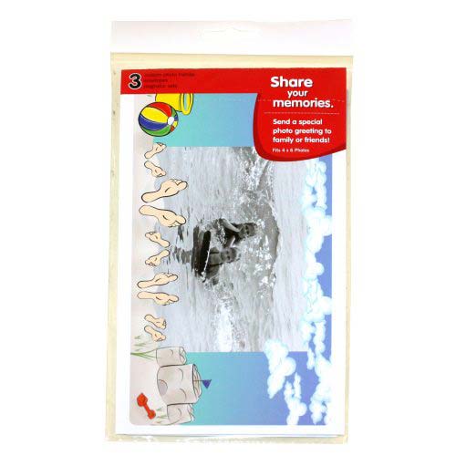 GBC PhotoPop SelfSeal Framed Pouches - Vacation - 3pk
