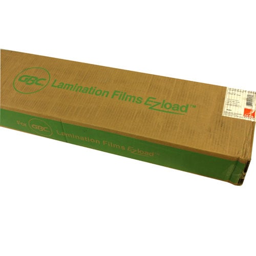 25" X 500' 1.7mil GBC Pinnacle Ezload Nap-Lam II Laminating Film (Gloss, 1" Core) - 2 Rolls - 3748203EZ