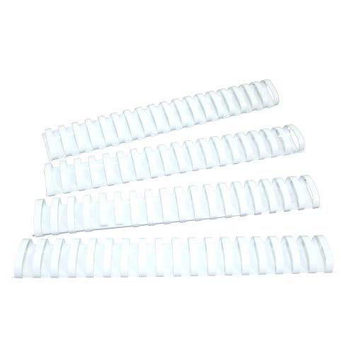 GBC Premium 1-1/2" White Plastic Combs 100pk - 4200007