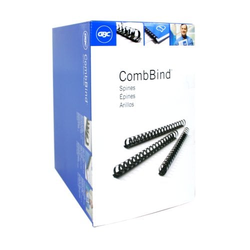 GBC Premium 1-1/2" White Plastic Combs 100pk - 4200007
