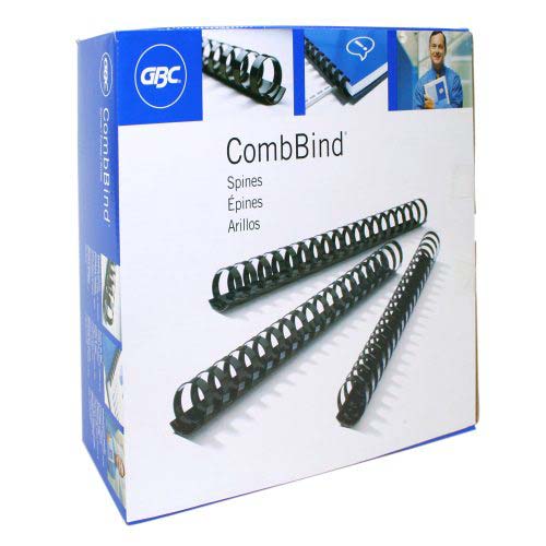 GBC Premium 1-1/4" Navy Plastic Combs 100pk - 4200070
