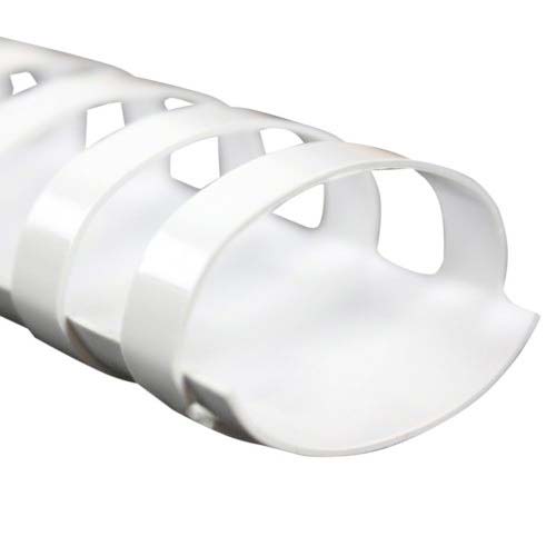 GBC Premium 1-1/4" White Plastic Combs 100pk - 4200001