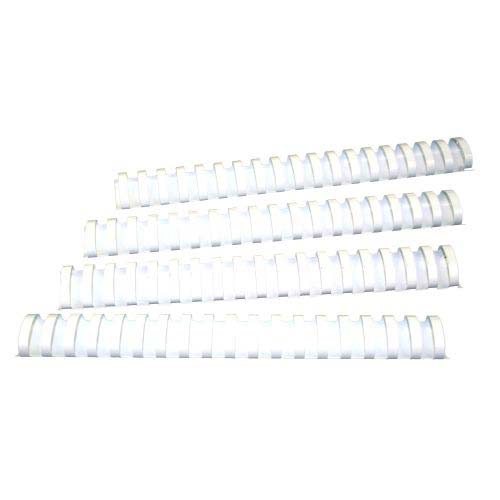 GBC Premium 1-1/4" White Plastic Combs 100pk - 4200001
