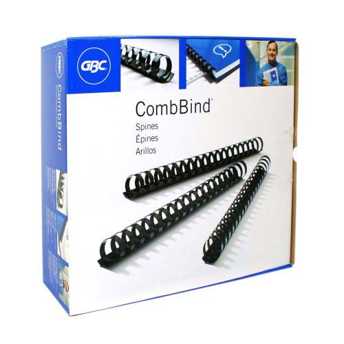 GBC Premium 1-1/4" White Plastic Combs 100pk - 4200001