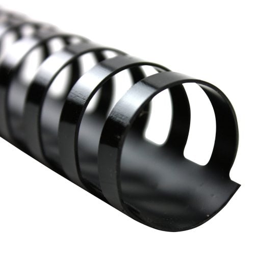 GBC Premium 1-1/8" Black Plastic Combs 100pk - 4000124
