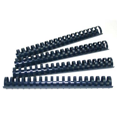 GBC Premium 1-1/8" Navy Plastic Combs 100pk - 4015485