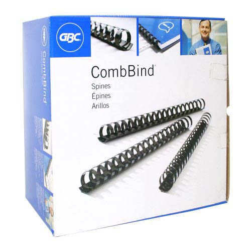 GBC Premium 1-1/8" Navy Plastic Combs 100pk - 4015485