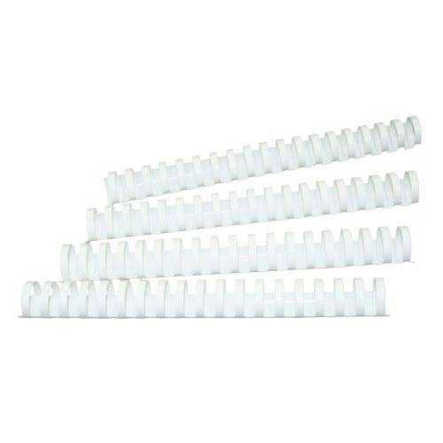 GBC Premium 1-1/8" White Plastic Combs 100pk - 4000121