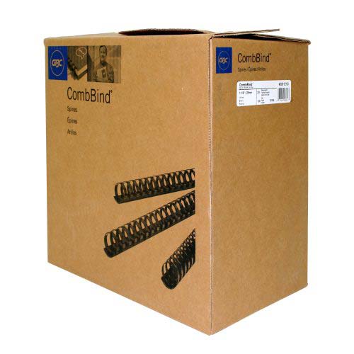 GBC Premium 1-1/8" White Plastic Combs 100pk - 4000121