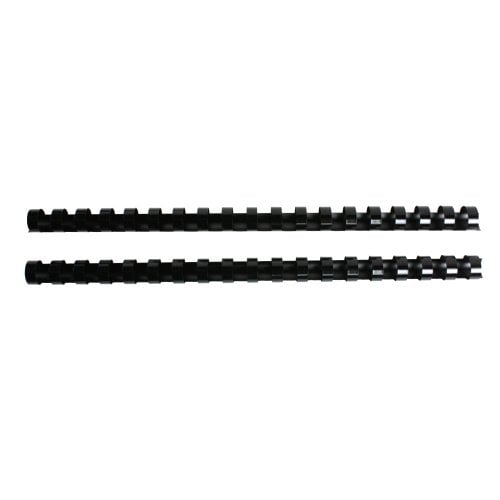 GBC Premium 1/2" Black Plastic Combs 25pk (4090034) - Clearance Sale