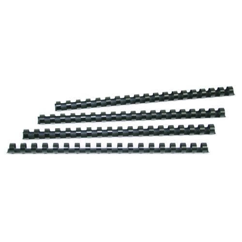 GBC Premium 1/2" Matte Black Plastic Combs 100pk - 4090310