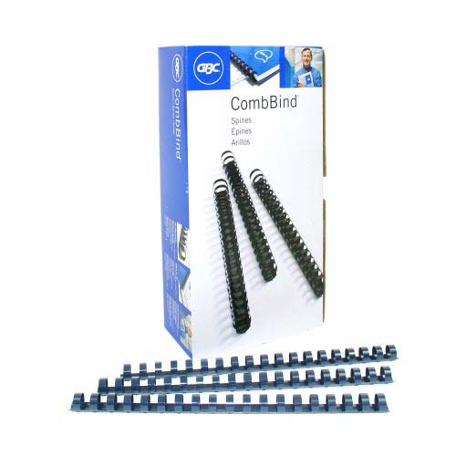 GBC Premium 1/2" Navy Plastic Combs 100pk - 4012485