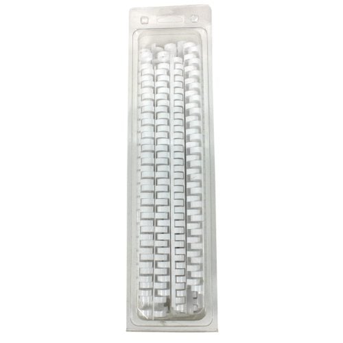 GBC Premium 1/2" White Plastic Combs 25pk - 4090031