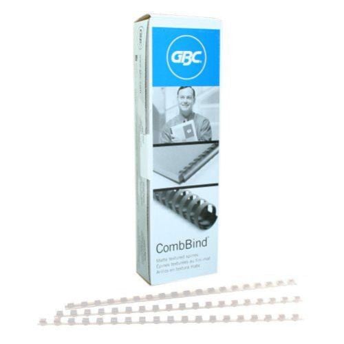 GBC Premium 1/4" Matte Frost Plastic Combs 100pk - 4090307