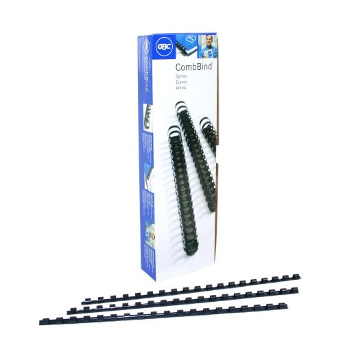GBC Premium 1/4" Navy Plastic Combs 100pk - 4010485