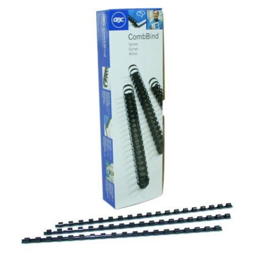 GBC Premium 1/4" Navy Plastic Combs 25pk - 4090265