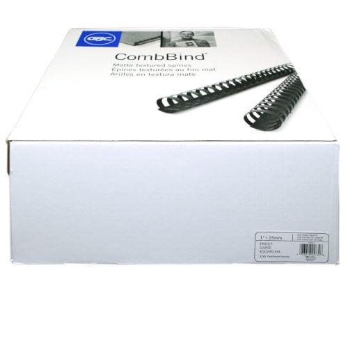 GBC Premium 1" Matte Frost Plastic Combs 100pk - 4090317