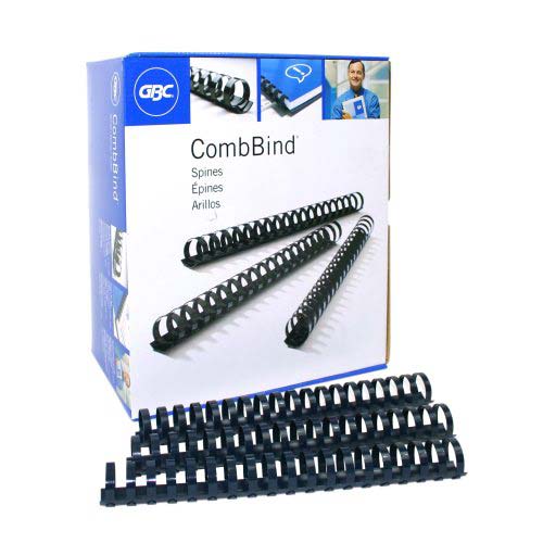 GBC Premium 1" Navy Plastic Combs 100pk - 4015185