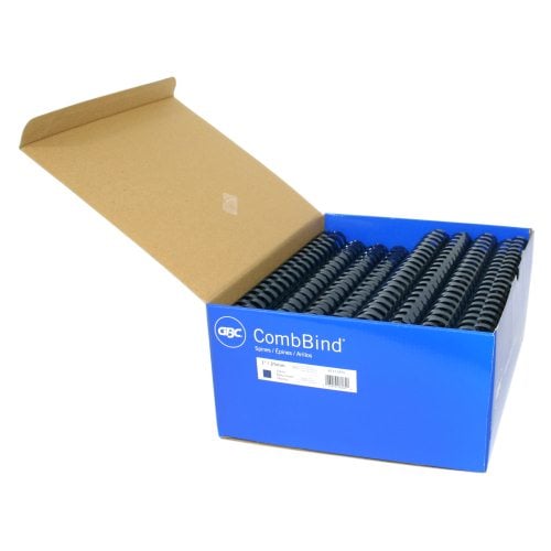 GBC Premium 1" Navy Plastic Combs 100pk - 4015185