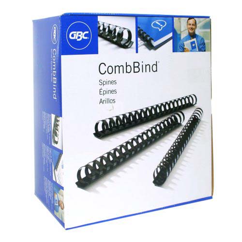 GBC Premium 1" Navy Plastic Combs 100pk - 4015185