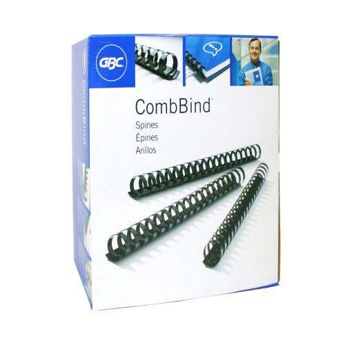 GBC Premium 2" Black Plastic Combs 50pk - 4200022