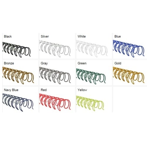 GBC Premium 1/2" 3:1 Twin Loop Wire - 100pk