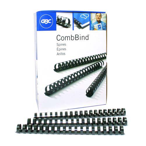 GBC Premium 3/4" Black Plastic Combs 100pk - 4000104
