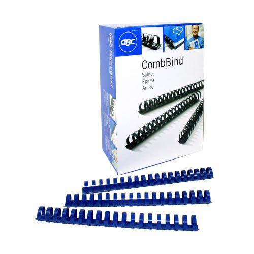 GBC Premium 3/4" Blue Plastic Combs 100pk - 4000100