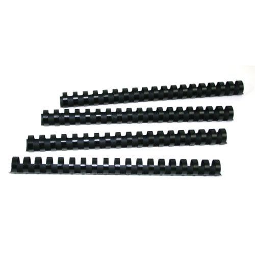 GBC Premium 3/4" Matte Black Plastic Combs 100pk - 4090314