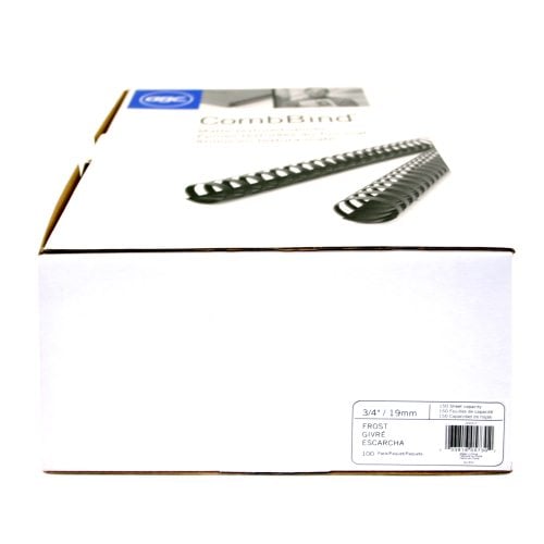 GBC Premium 3/4" Matte Frost Plastic Combs 100pk - 4090315