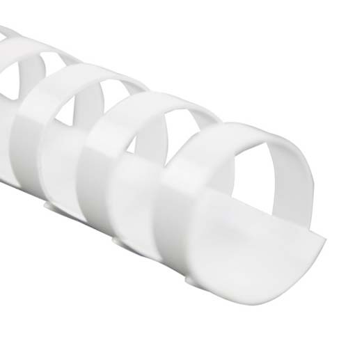 GBC Premium 3/4" White Plastic Combs 100pk - 4000098