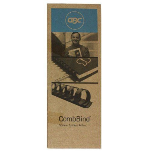 GBC Premium 3/8" Black Plastic Combs 100pk - 4000044, 4090302