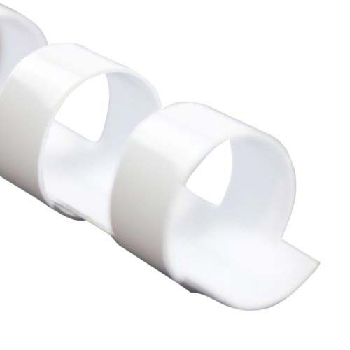 GBC Premium 3/8" White Plastic Combs 100pk - 4000038