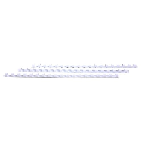 GBC Premium 3/8" White Plastic Combs 25pk - 4090019