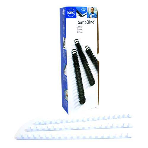 GBC Premium 5/16" White Plastic Combs 100pk - 4000026
