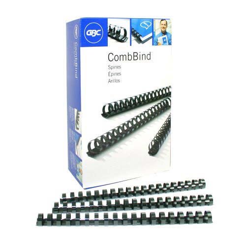 GBC Premium 5/8" Black Plastic Combs 100pk - 4000092 - Clearance Sale