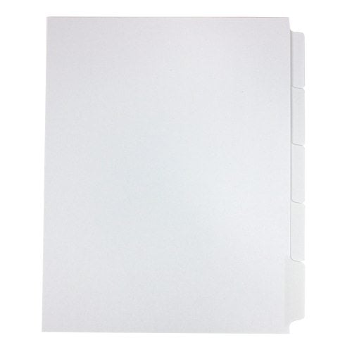 GBC Premium 5090 Double Reverse Collated 1/5th Cut Mylar Copier Tabs - 8210791
