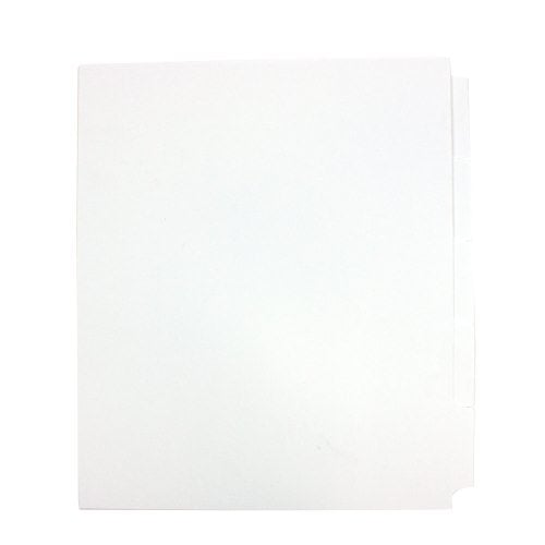 GBC Premium 5090 Double Reverse Collated 1/5th Cut Unpunched Copier Tabs - 9675007