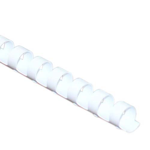 GBC Premium 7/16" White Plastic Combs 100pk - 4000050