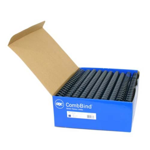 GBC Premium 7/8" Navy Plastic Combs 100pk - 4014485