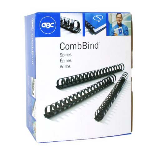 GBC Premium 7/8" Navy Plastic Combs 100pk - 4014485