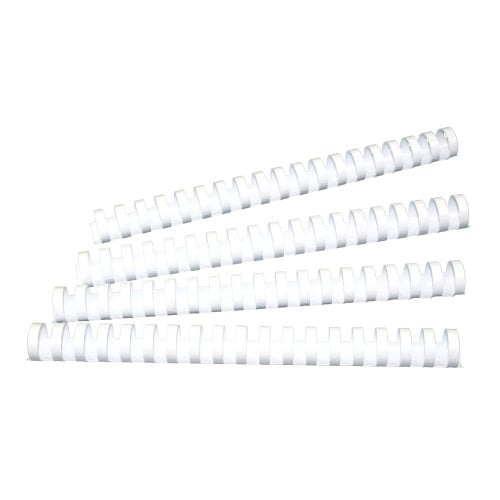GBC Premium 7/8" White Plastic Combs 100pk - 4000109