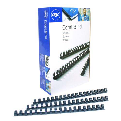 GBC Premium 9/16" Navy Plastic Combs 100pk - 4013185