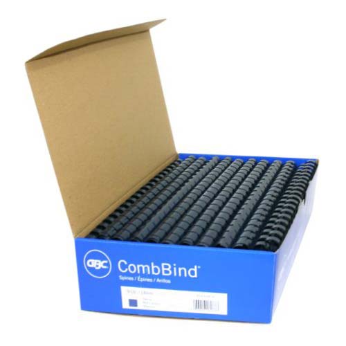 GBC Premium 9/16" Navy Plastic Combs 100pk - 4013185