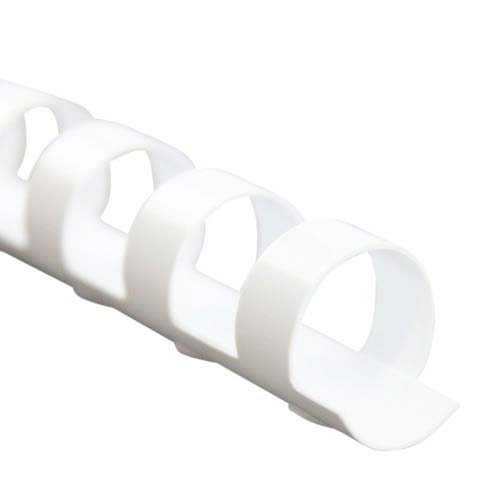 GBC Premium 9/16" White Plastic Combs 100pk - 4000074