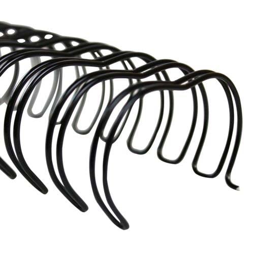 GBC Premium Black 1-1/4" Twin Loop Wire - 9665210