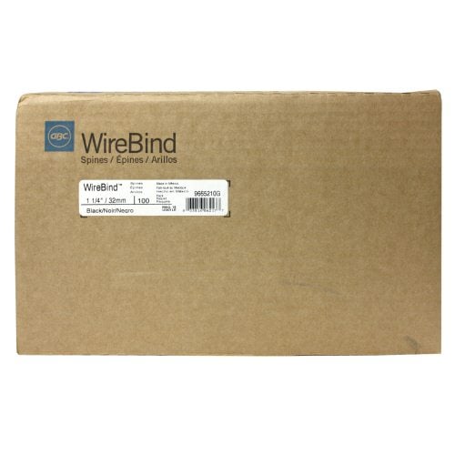GBC Premium Black 1-1/4" Twin Loop Wire - 9665210
