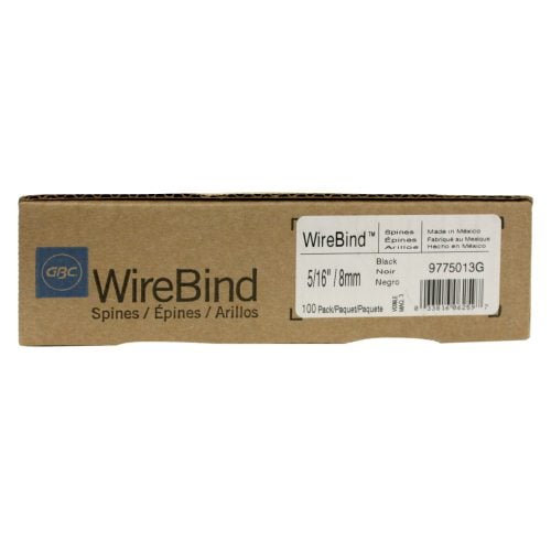 GBC Premium Black 5/16" 3:1 Twin Loop Wire - 9775013